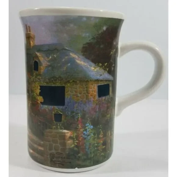 Thomas Kinkade Painter Of Light Hollybock House Coffee Mug - EUC Excellent Used- - Picture 1 of 9